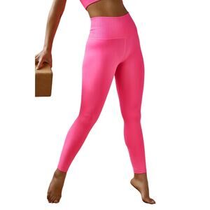 Free People Movement High Rise Hot Pink 7/8 Good Karma Leggings Size Medium